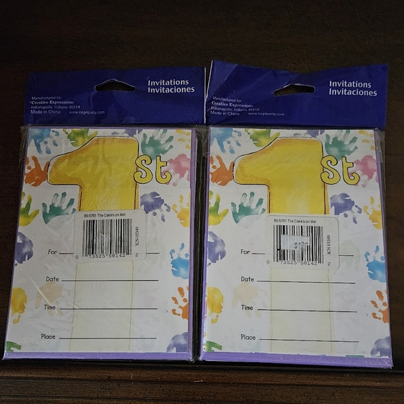 NWT 1st Birthday invites - Picture 3 of 3